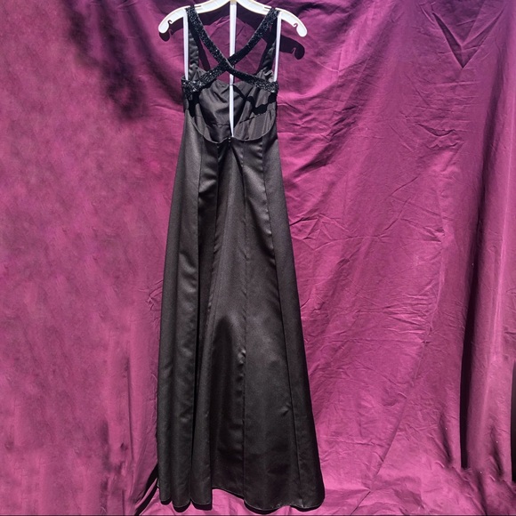 David’s Bridal Satin Beaded Xback Bridesmaid Dress - Picture 6 of 8